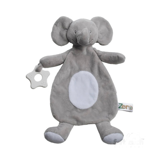 Eco Baby comforter with Teether- Elephant