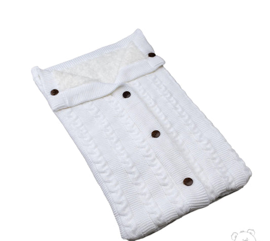 Cable Swaddle Wrap- White