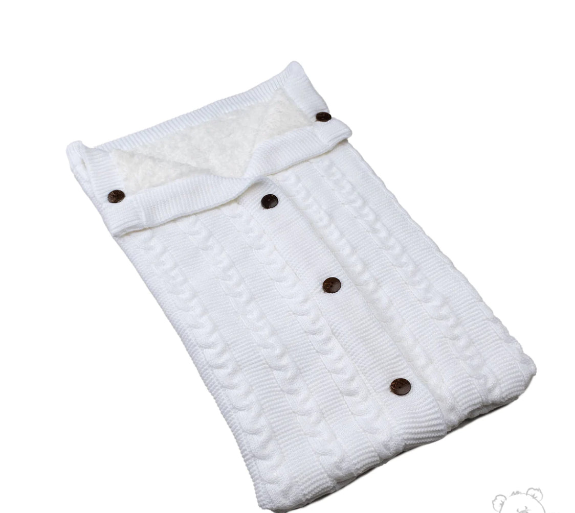 Cable Swaddle Wrap- White