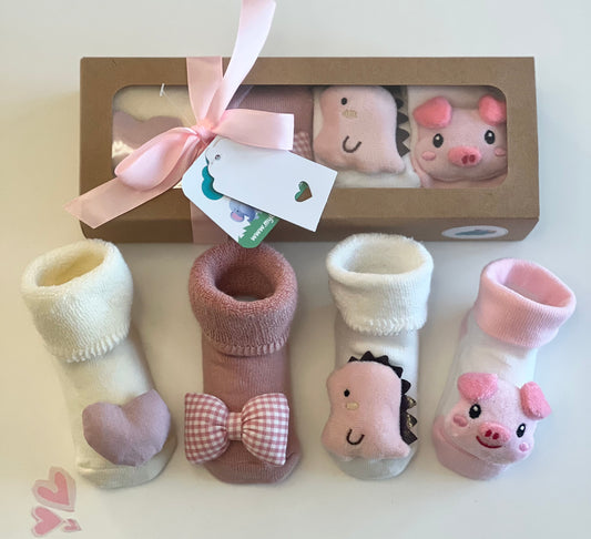Baby Gift Box - The Pink Sock Collection