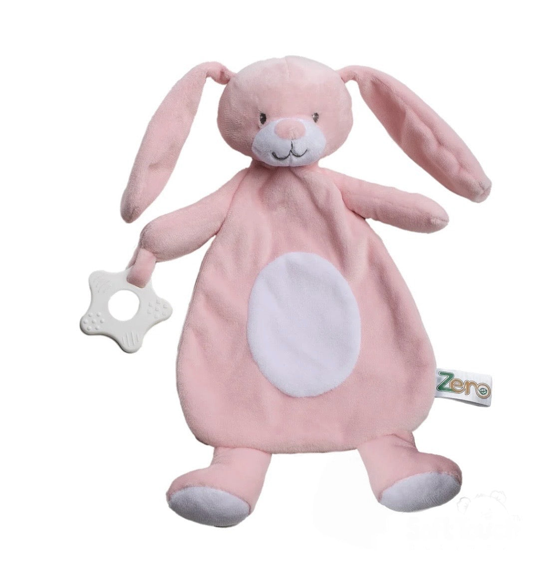 Eco baby comforter with Teether- Bunny