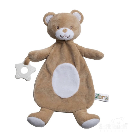 Eco baby comforter with Teether- Teddy