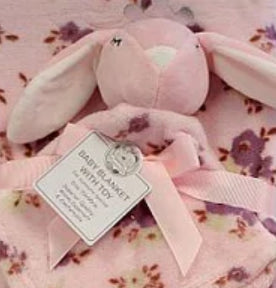 Baby Wrap with Matching Bunny Comforter
