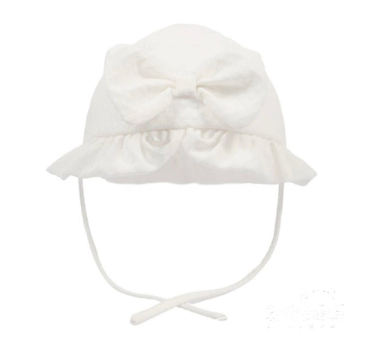 Summer White Bonnet Hat