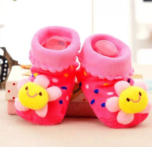 Baby Pink Flower Baby Socks