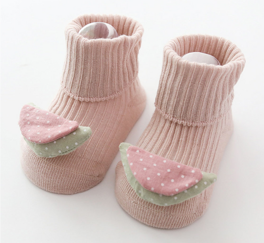 Watermelon Baby Socks