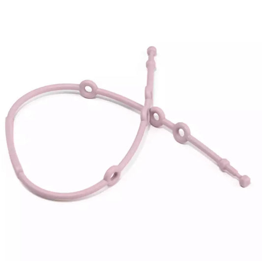 Just Teether- Silicone Strap- Light Mauve