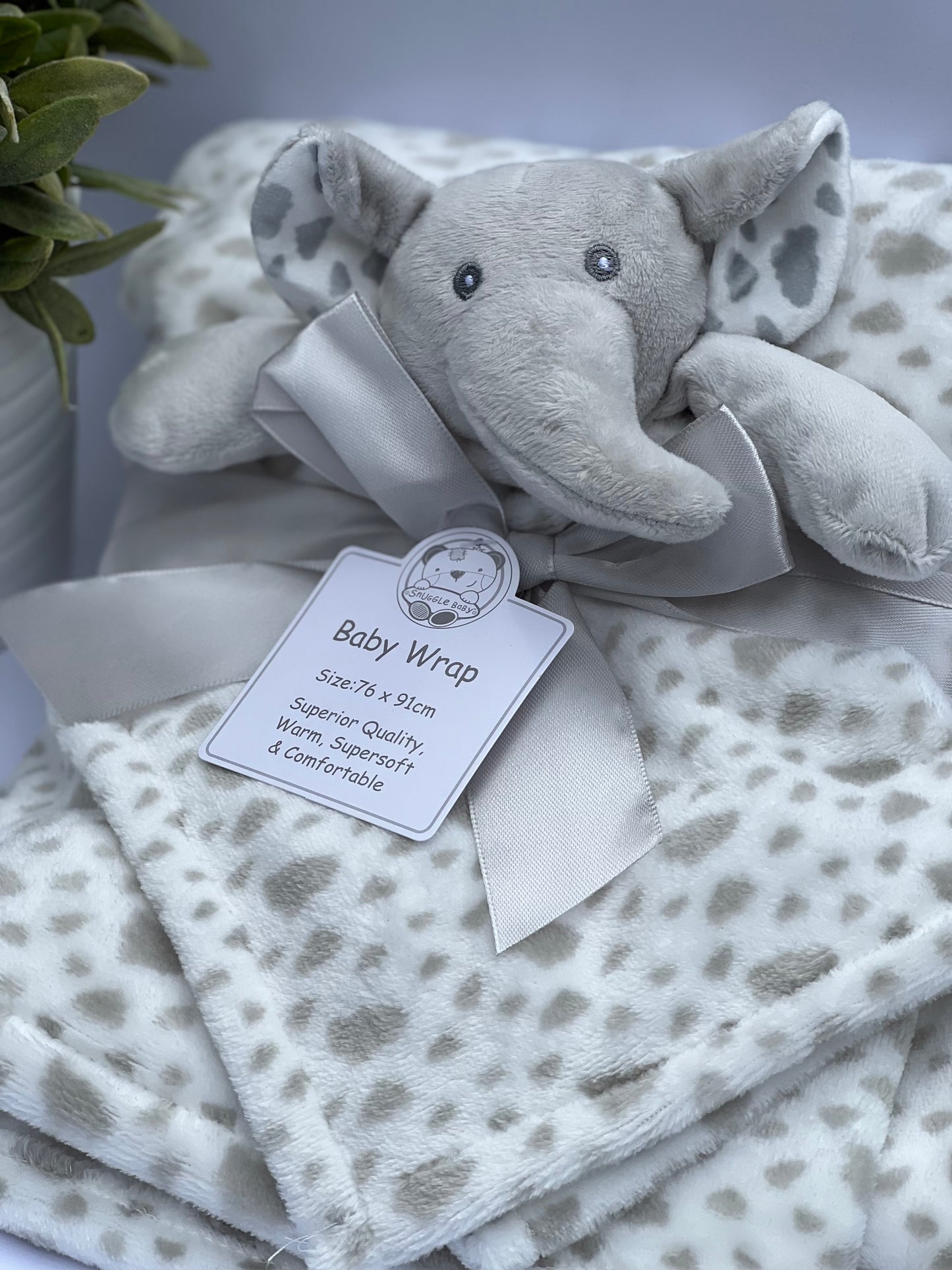 Baby Wrap with Elephant Comforter