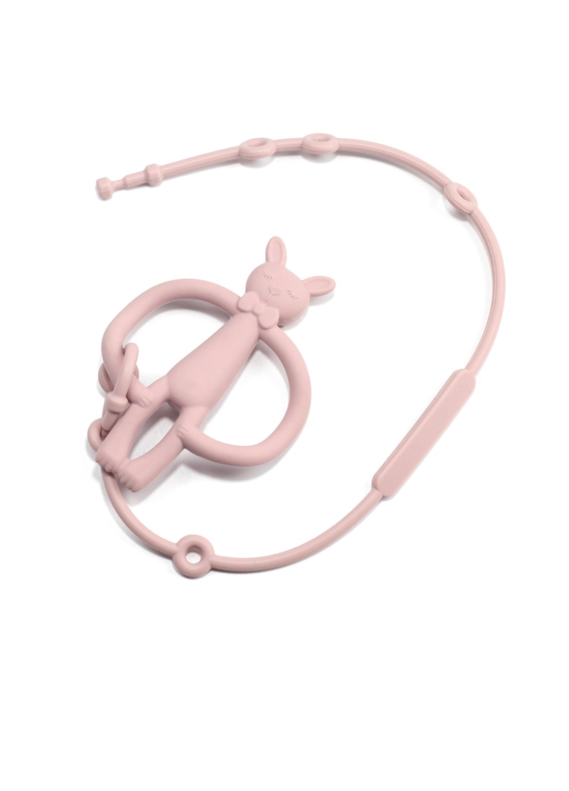 Just Teether- Silicone Strap- Light Mauve