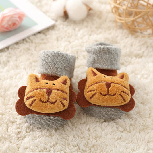 Lion Baby Rattle Socks